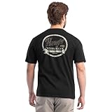 Wrangler Workwear Men's Short Sleeve Cotton Graphic Shirt, Black, Large