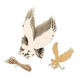 30 Pack 4 Inch Wood Flying Monkey Cutouts Unfinished Wood Flying Monkey Crafts Wooden Flying Monkey Hanging Ornaments DIY Flying Monkey Craft Gift Tags for Home Party Decoration
