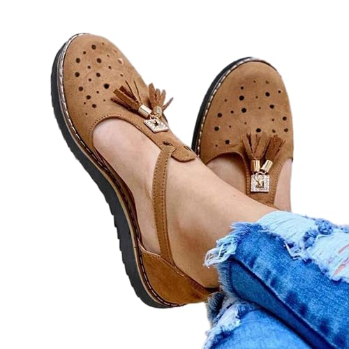 Chaussures plates pour femmes pour marcher sans douleur tout l'été
