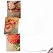 The Best Card Company - 10 Blank Note Cards with Flowers (4 x 5.12 Inch) - Floral Notecards, All Occasion Boxed Assortment - Full Blooms M6553OCB