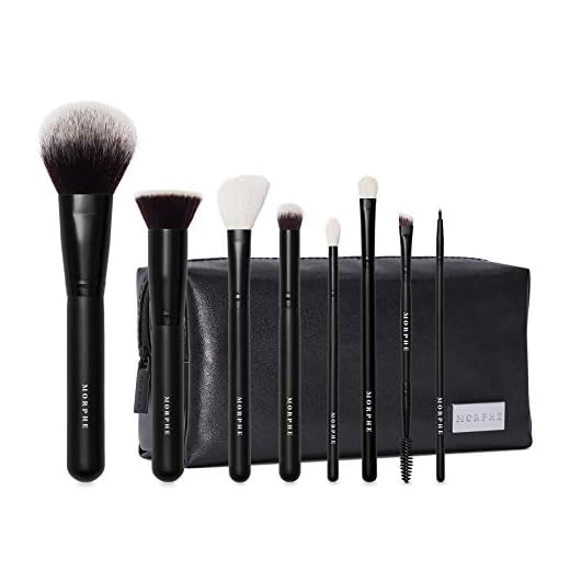 Morphe Get Things Started - Colección de brochas de maquillaje con bolsa