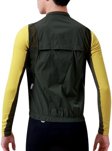 INBIKE Gilet de cyclisme pour homme Coupe Vent Gilet de Vélo d'Été Sport Gilet de Course Respirant Léger Anti-UV Réfléchissant Taille Quotidienne Unisexe, vert, L