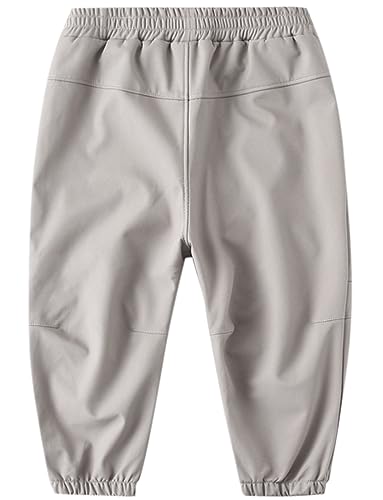 Happy Cherry Toddler Waterproof Cozy-Dry Rain Snow Pants Fleece Lined Elastic Waist for Kids Girls Boys4