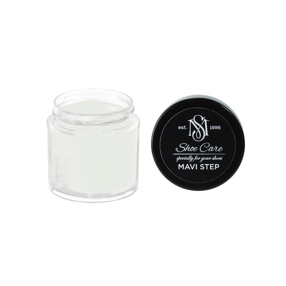 Crème de cirage cuir lisse MAVI STEP Brume Gris Kaki : rénovateur couleur et soin nourrissant