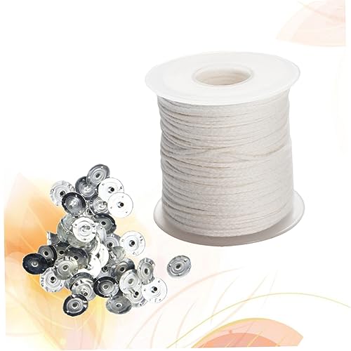 COHEALI 1 rollo mechas enceradas para velas DIY miniatura 5