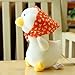 LYXBWT Paquete de emoticonos muñeca de Pato Lindo muñeca FEA de Peluche de Juguete para niños Almohada Grande Regalo de cumpleaños 25 cm Pato de Trabajo