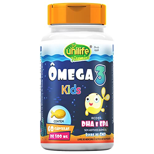 Ômega 3 500mg Kids Unilife 60 cápsulas