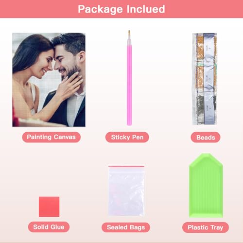 UPMALL Personalised Diamond Painting Kits for Adults - 5D Custom Diamond Painting, Diamond Art Kits Adults, Create Your Own Diamond Painting Full Drill Embroidery Gifts for Home Decor-30x40cm - Image 5