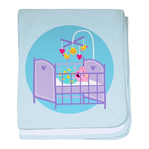 CafePress Peppa Pig: Crib Giggles Baby Blanket, Super Soft Newborn Swaddle