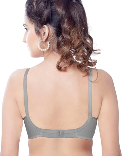 Image of Brida Kavya Xtra Soft Cotton Round Stitch Bra for Women | Full Coverage | Non-Padded | Wireless | Double Layer Saree Bra | Daily Use Combo Color May Vary