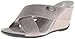 Anne Klein Sport Women's Lorri Wedge Sandal,Black Sparkle,10 M US