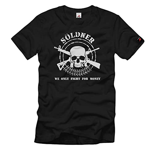 T-shirt Söldner ISAF imprimé tête de mort Yugoslavie Afrique homme