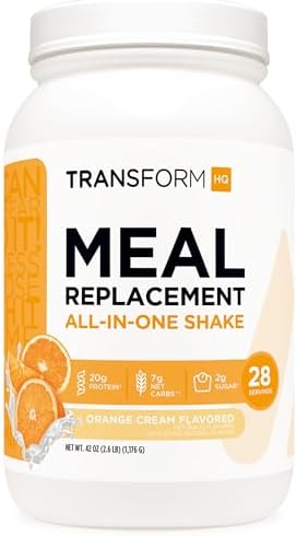 TransformHQ Meal Replacement Shake Powder (Orange Cream) 28 Servings