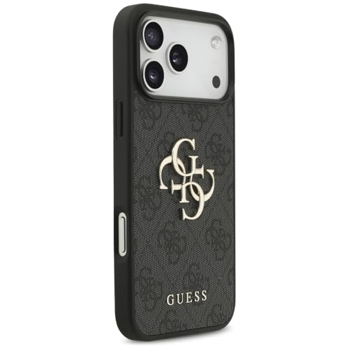 Coque iPhone 17 Pro Max Guess noir, protection luxe et chic 4G