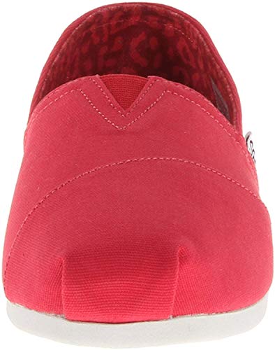 Image of BOBS from Skechers Women's Plush Peace and Love Flat,Red,11 M US