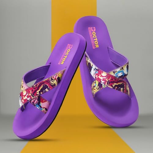 Image of DOCTOR HEALTH SUPER SOFT Women's Classic Ultra Soft Flip Flops with Cushion Footbed for Adult | Comfortable & Light Weight | Stylish & Anti-Skid | Waterproof & Everyday Slip-on for Ladies