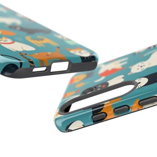 Coque rigide Samsung S25 Plus chat coloré à finition brillante premium - 3