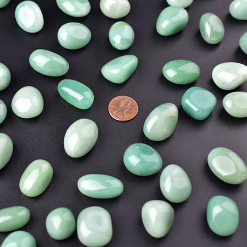 Image of Aventurine Healing Crystal Stone Set - 24 Pieces, 0.6 inch Natural & Polished Stones for Healing, Meditation, Reiki, Chakra, Crafting & Decoration
