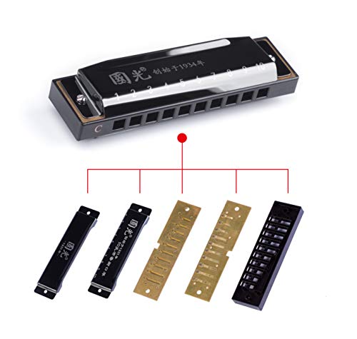 Harmonica Rayzm, Harmonica Diatonique 10 Trous 20 Tons, Harmonica Blues Harp pour adultes et enfants, Anches Responsive… - Les Beatles, Paul McCartney, John Lennon, RIngo Starr, George Harrison Harmonica Rayzm, Harmonica Diatonique 10 Trous 20 Tons, Harmonica Blues Harp pour adultes et enfants, Anches Responsive… – Image 4