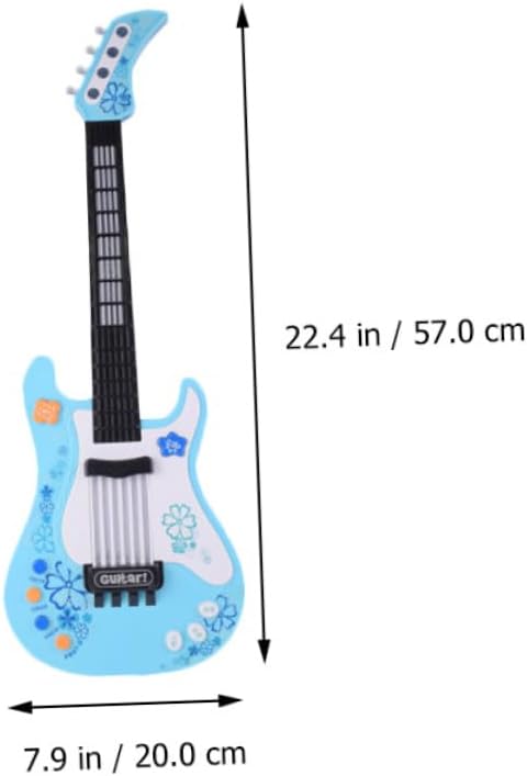 SUPVOX Boys and Girls Electric Guitar Toy Musical Instrument for Beginners Educational Plaything Bright Colors for Indoor Learning and Early Childhood Development