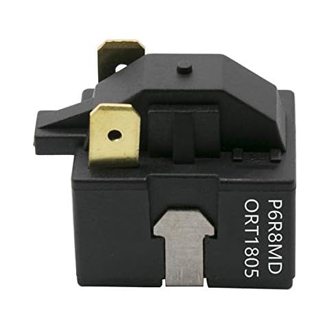 spartshome iRomehony Refrigerator PTC Starter Compressor Start Relay Replacement For P6R8MD ORT1805 2 pin Fit for Kenmore LG Magic Chef Refrigerator dehumidier PTC Starter Cover