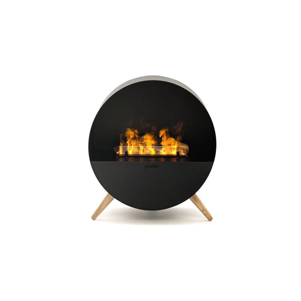 Planika Misty Chimenea eléctrica Independiente Moderna de Vapor de Agua con tecnología LED - Efecto de Llama verdadera, Ideal para la Sala de Estar