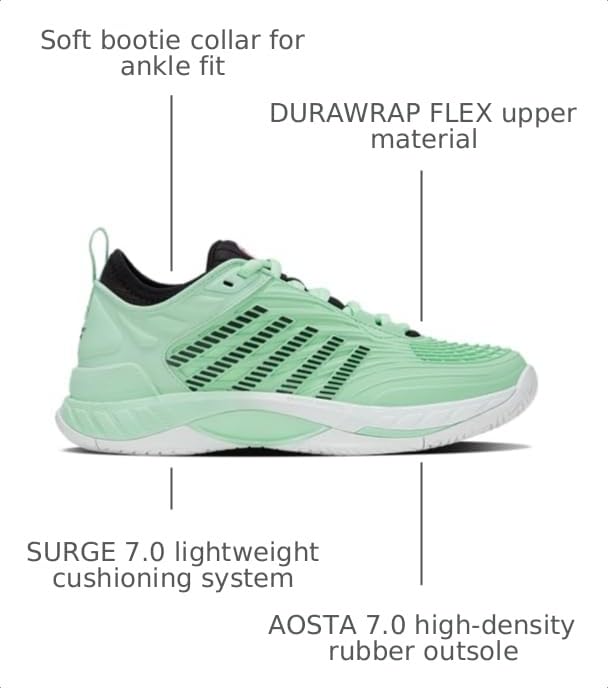 Image of K-Swiss Women's Hypercourt Supreme 2 Tennis Shoe