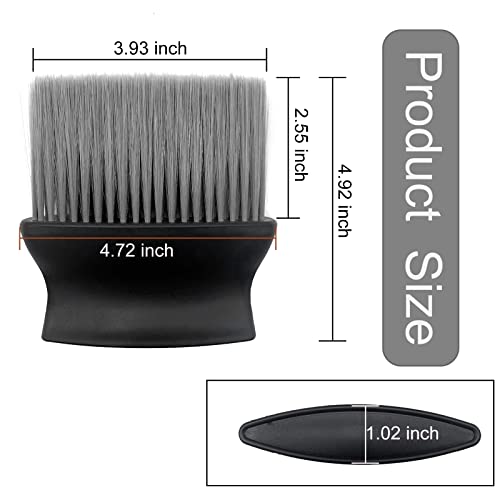 Sodcay 1 PC Car Interior Soft Hair Dust Removal Brush, Air Conditioner Vent Dust Detail Brush, Scratch Free Washable Multipurpose Cleaning Beauty Brush, for Auto Dashboard, Leather, Computer (Black)
