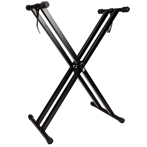 Rockjam 61 Piano Clavier Clé + Clavier Double Embase Support 29 Réglables + Xfinity Doublebraced Pré Assemblé Support de… - Les Beatles, Paul McCartney, John Lennon, RIngo Starr, George Harrison Rockjam 61 Piano Clavier Clé + Clavier Double Embase Support 29 Réglables + Xfinity Doublebraced Pré Assemblé Support de… – Image 4