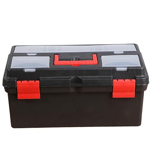 Lichi Maletas Herramientas de 16 pulgadas, Caja de Almacenamiento de 39,5 cm, Profesional Resistente, Organizador Múltiples Compartimentos, Herramientas de Mano, Cierre