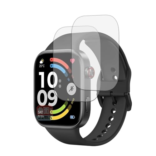 Leipsden �t�B���� Xiaomi REDMI Watch 6 (2���Z�b�g) �Ή� �ی�t�B���� �ȖʑΉ� TPU ���˒ጸ �h�w�� ���C���f�� ���{��