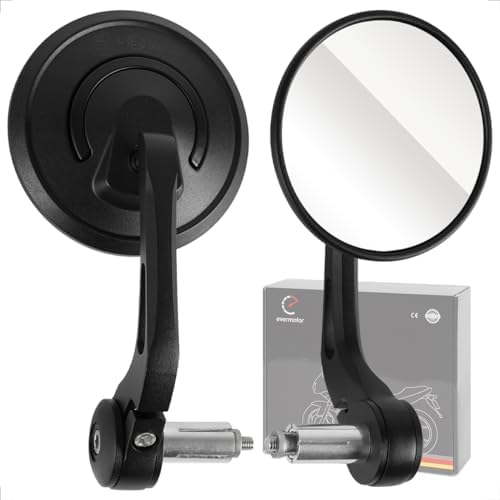 Rétroviseurs De Scooter/Moto M8 - Paire Noire Carbone, Universels Avec Adaptateurs M10 Vers M8