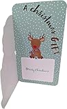 4 Kids Christmas Money Wallets with Envelopes – Shiny Gold Foil Text – Cute Santa, Penguin, Tree & Reindeer Designs – “Merry Christmas” Greeting Inside – Recyclable Eco Packaging - Image 5