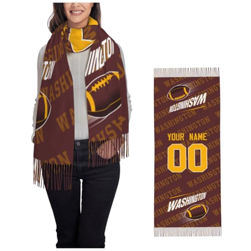 Custom Scarf,Personalize Name Number Winter Poncho,Feel Warm All Winter,Gift for Men Women.