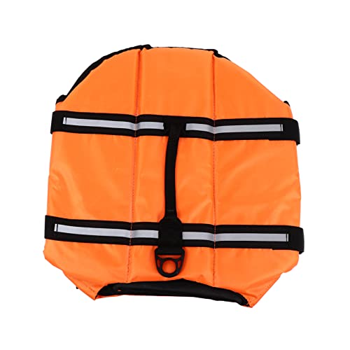 HOLIDYOYO Dog Swimming Life Vest Oxford Fabric Reflective Straps Snap Buckle Comfortable Fit Pool Beach Use