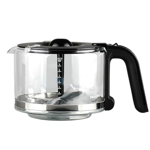 Philips Kaffeeautomat-Glaskanne – Ersatzteil für Modelle HD7761, HD7762, HD7765, HD7766, HD7767, HD7769, ideal für Kaffeeautomat-Zubehör & Ersatz von defekten Glaskannen Philips Kaffeeautomat-Glaskanne – Ersatzteil für Modelle HD7761, HD7762, HD7765, HD7766, HD7767, HD7769, ideal für Kaffeeautomat-Zubehör & Ersatz von defekten Glaskannen