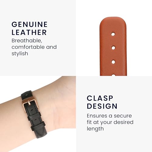 Correa de cuero para reloj compatible con Garmin Lily miniatura 4