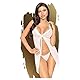 Penthouse, Babydoll, verschiedene Größen, Dessous, ’After sunset’, 2 Teile, weiß, Größe:L-XL