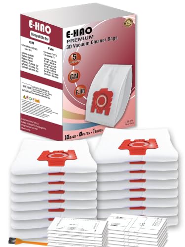 E-HAO FJM & GN HyClean Sac pour Miele aspirateur C1/C2/C3, S8/S6/S5/S4/S2