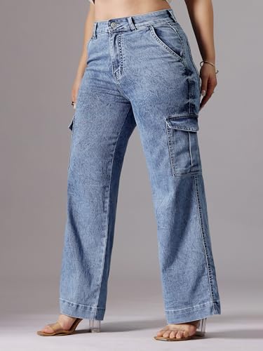 Image of Miss Chase A+ Women's Bootcut High Rise Regular-Length Stretchable Denim Shaping Jeans