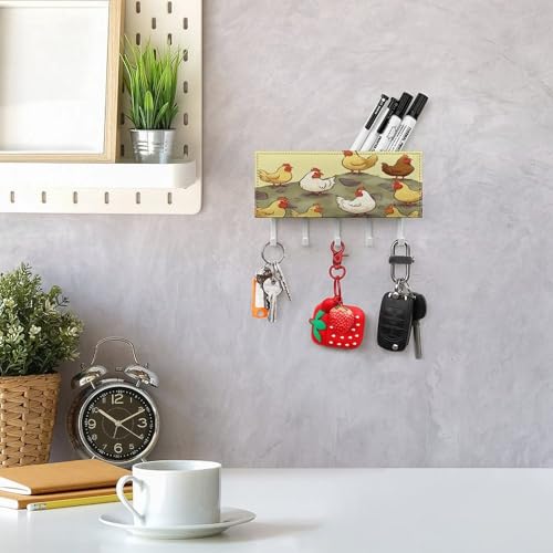 Soporte para llaves de pared para el recibidor de tu hogar moderno 8