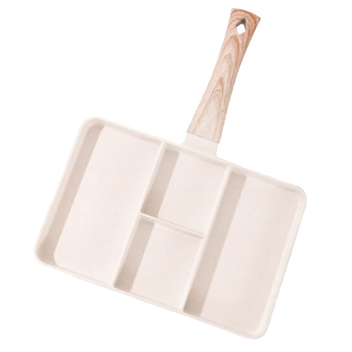 Sartén antiadherente para tortillas, sartén antiadherente para huevos, accesorios para wok, sartén dividida, sartén para huevos, sartén antiadherente de aleación de aluminio, sartén de uso