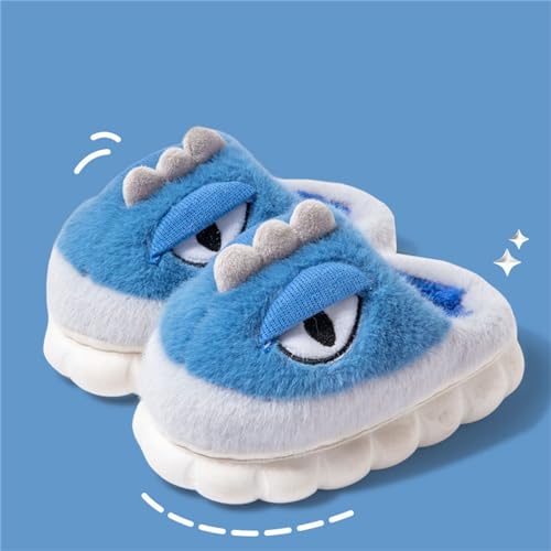 Kids Baby Boys Girls Winter Slippers Cartoon Dinosaur Non Slip Home Shoes Fuzzy Cute Animal House Fuzzy Slippers2