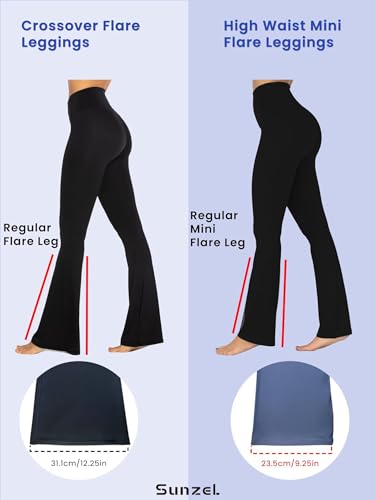 Pantalones de yoga acampanados con control del abdomen para estilizar la figura femenina de Sunzel 3