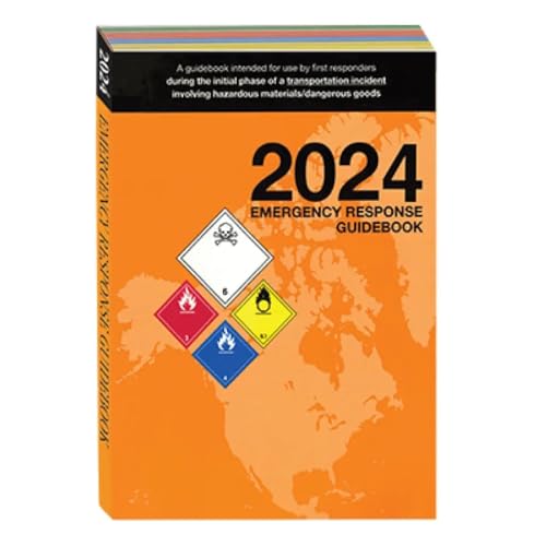 Labelmaster 2024 Emergency Response Guidebook (ERG) Standard Bound, Full Size, Guide to Help When...