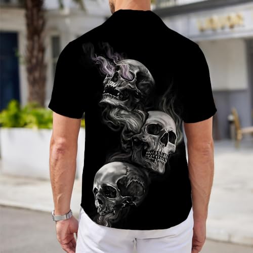 Men's Hawaiian Shirts Casual Button Down Short Sleeve Shirts Set Printed Shorts Beach Hawaii Suits3