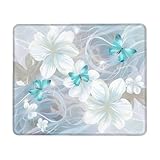 【BASE EN CAOUTCHOUC ANTIDÉRAPANTE】: Tapis de souris avec un matériau en caoutchouc dense et antidérapant qui adhère fermement au bureau et offre une utilisation stable pour la souris