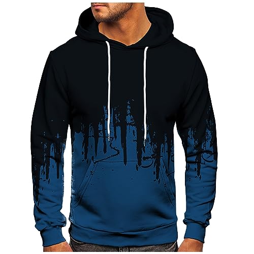 Ymosrh Men's Hoodies Graphic Casual Hoodies With Pockets Long Sleeve Sweatshirt Sports Hooded, M-6XL