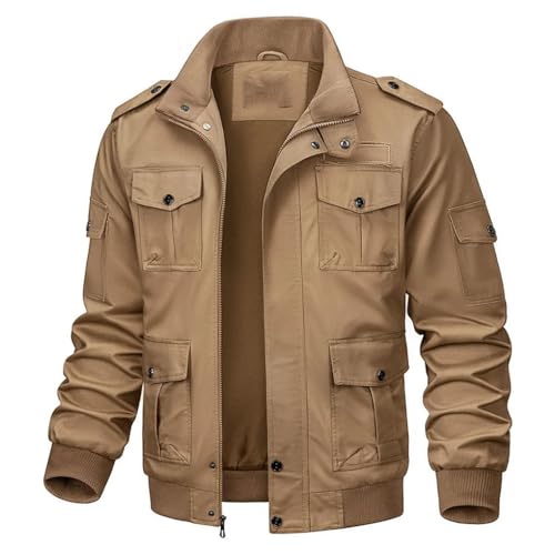 Men's Sports Jackets Full Zip Long Sleeve Outdoor Hiking Fishing Casual Retro Jacket2